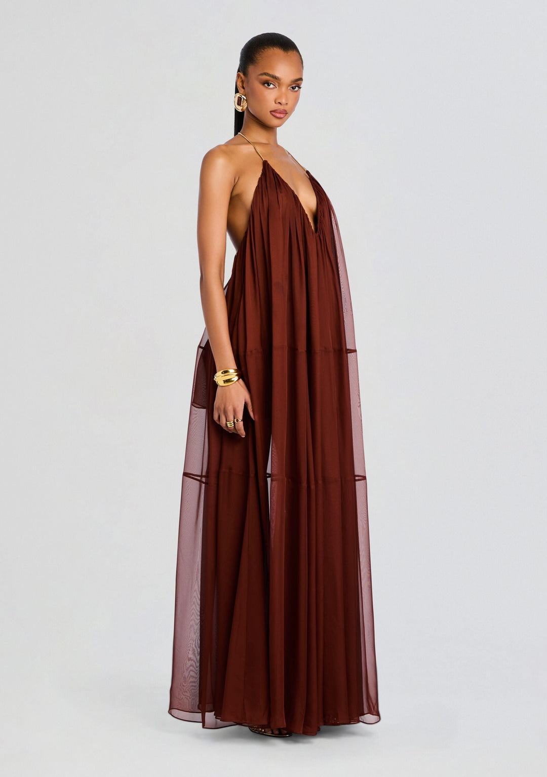 ARLET | Zeitloses Maxikleid mit Fließendem Stoff