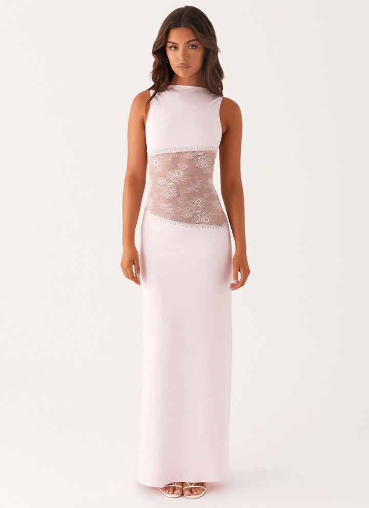 SELENA | Feminines Maxikleid mit Zarter Spitze